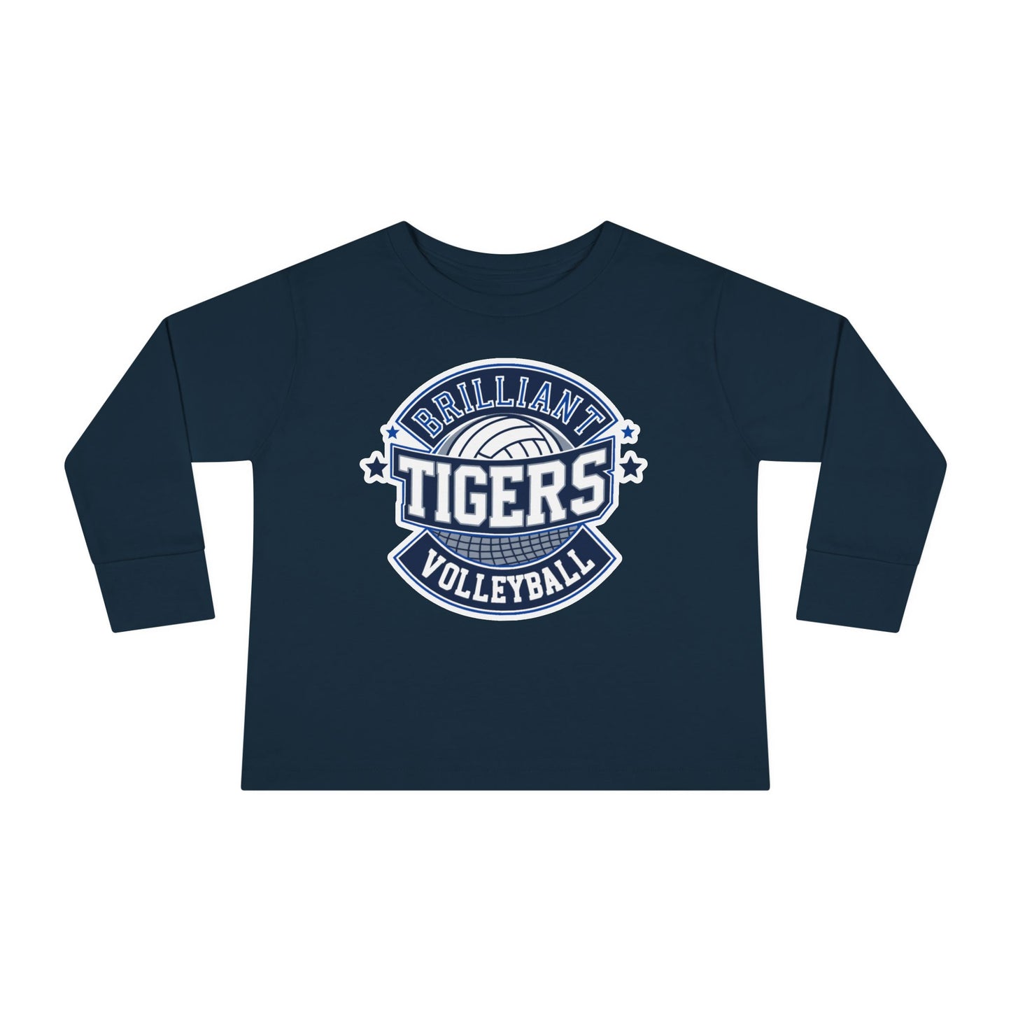 Toddler Long Sleeve Tee \ Brilliant Tigers Volleyball \ BTV1