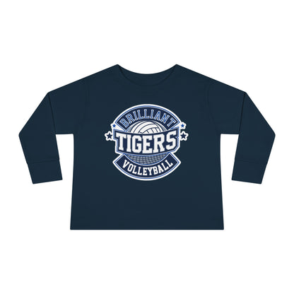 Toddler Long Sleeve Tee \ Brilliant Tigers Volleyball \ BTV1