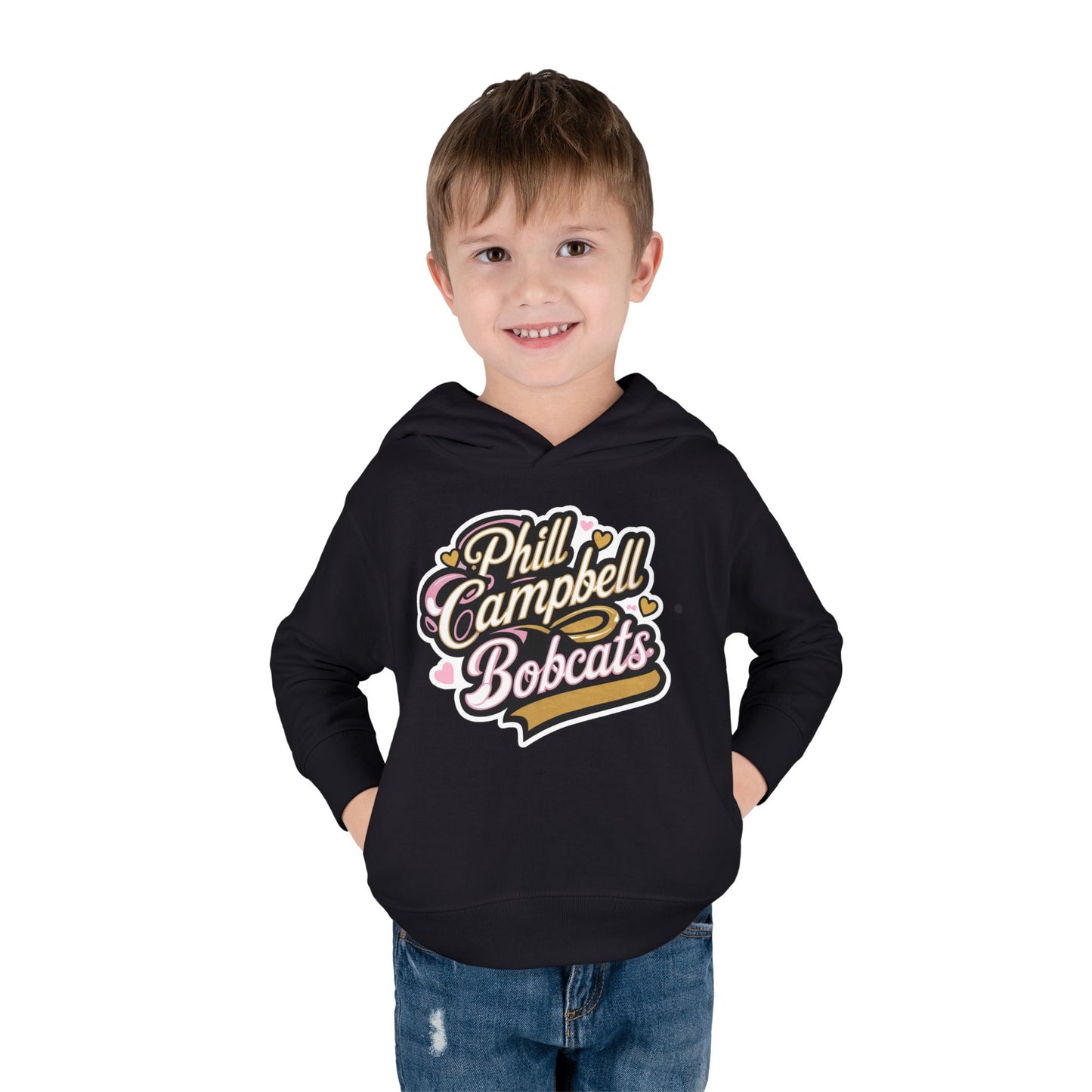 Toddler Hoodie Sweatshirt \ Phill Campbell Bobcats \ PCBG1