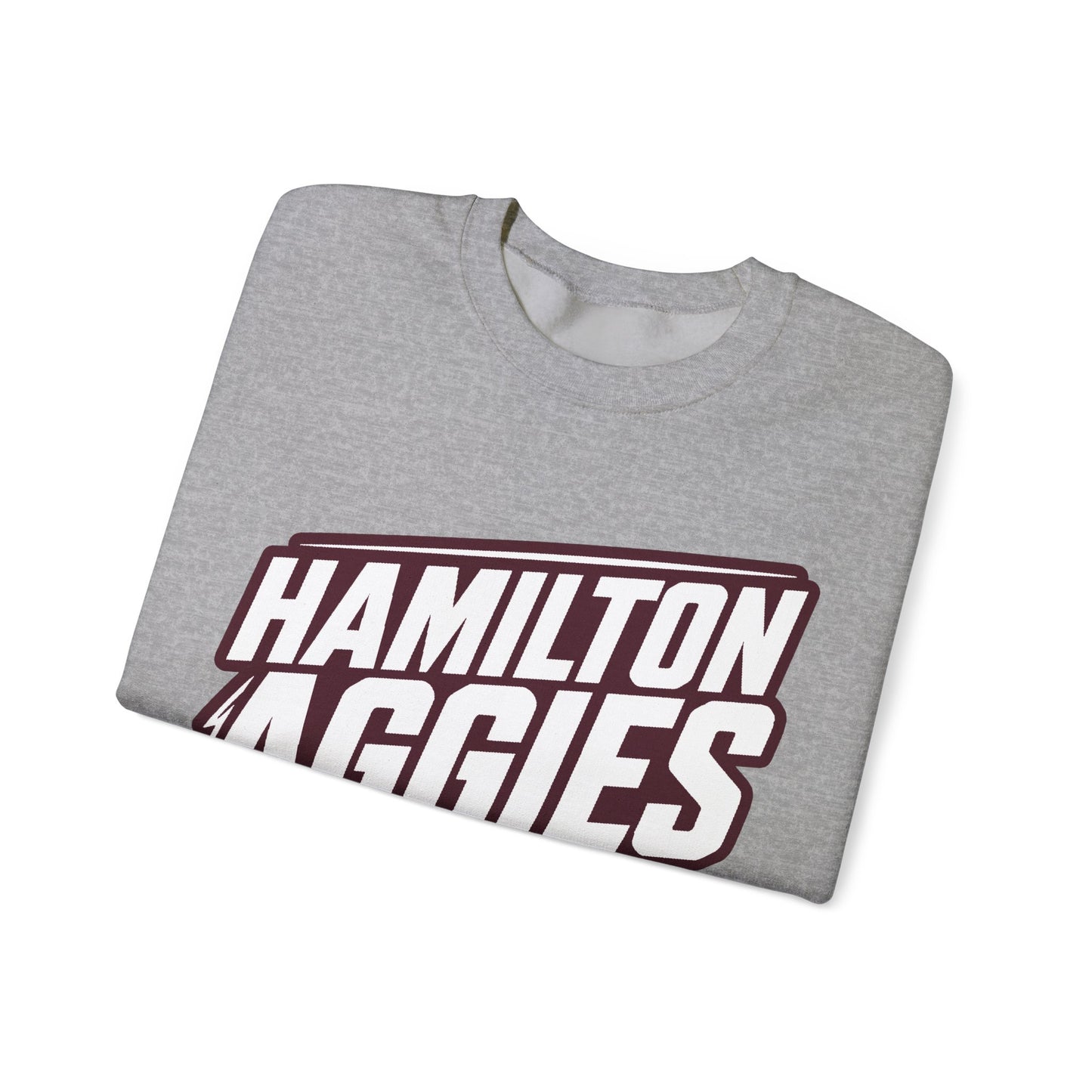 Adult Crewneck Sweatshirt \ Hamilton Aggies Basketball \ HABB2