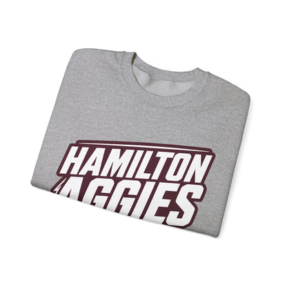 Adult Crewneck Sweatshirt \ Hamilton Aggies Basketball \ HABB2