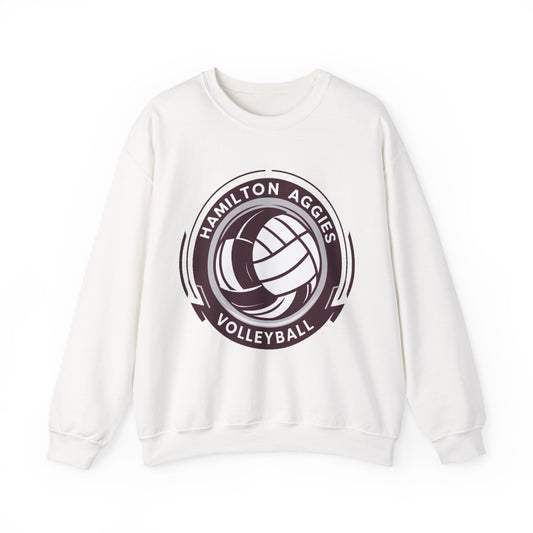 Adult Crewneck Sweatshirt \ Hamilton Aggies Volleyball \ HAV1