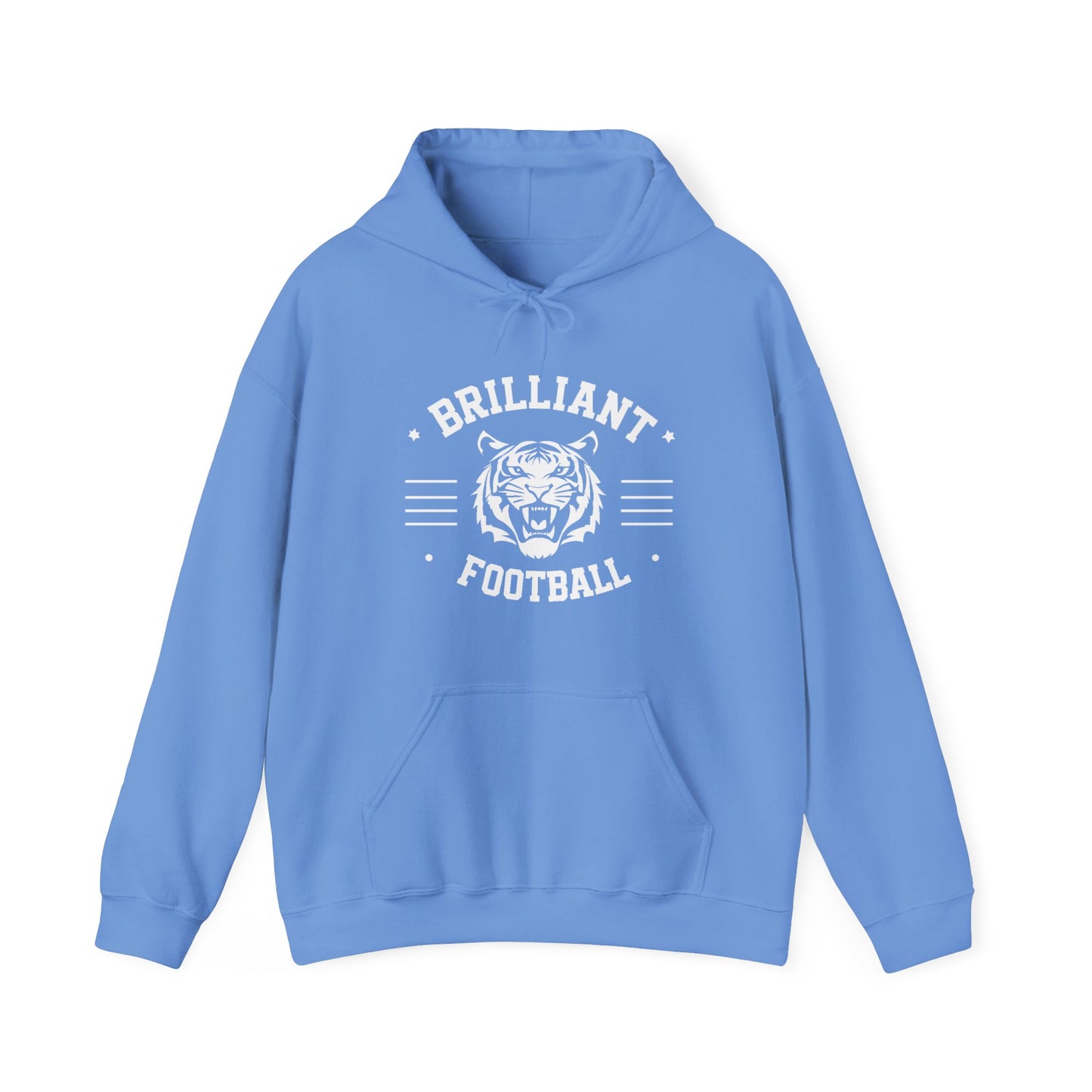 Adult Hoodie Sweatshirt \ Brilliant Tigers Football \ BTF2