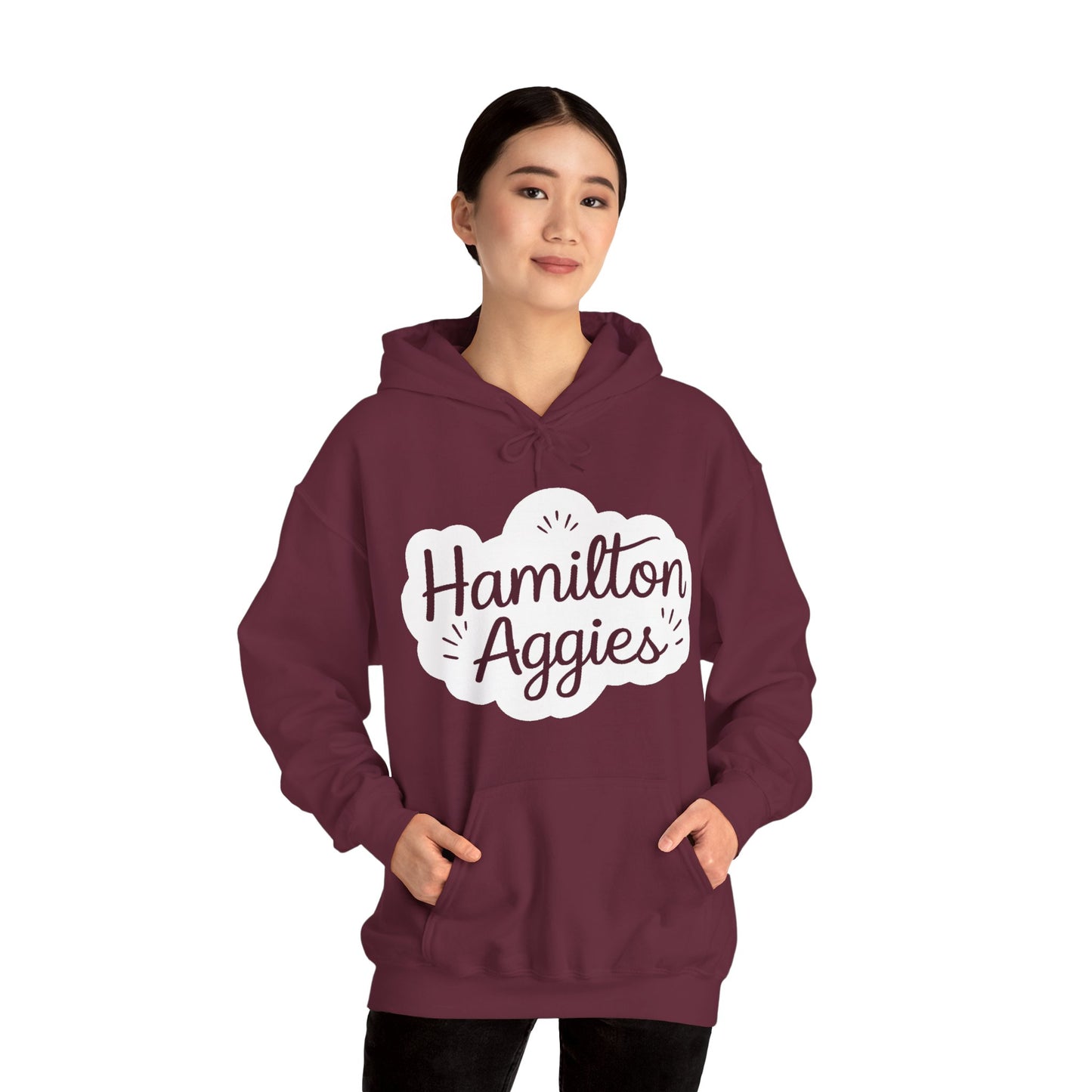 Adult Hoodie Sweatshirt \ Hamilton Aggies \ HAG1
