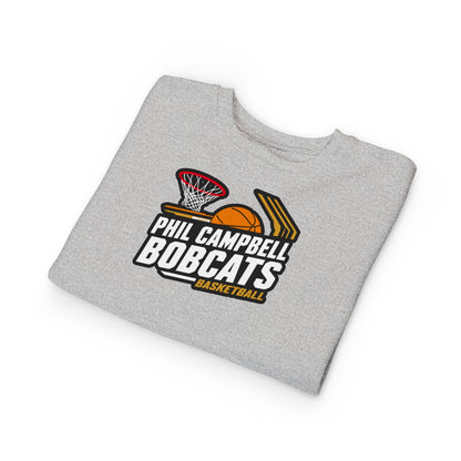 Toddler Crewneck Sweatshirt \ Phil Campbell Bobcats Basketball \ PCBBK1