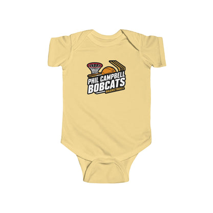 Short Sleeve Baby Bodysuit \ Phil Campbell Bobcats Basketball \ PCBBK1