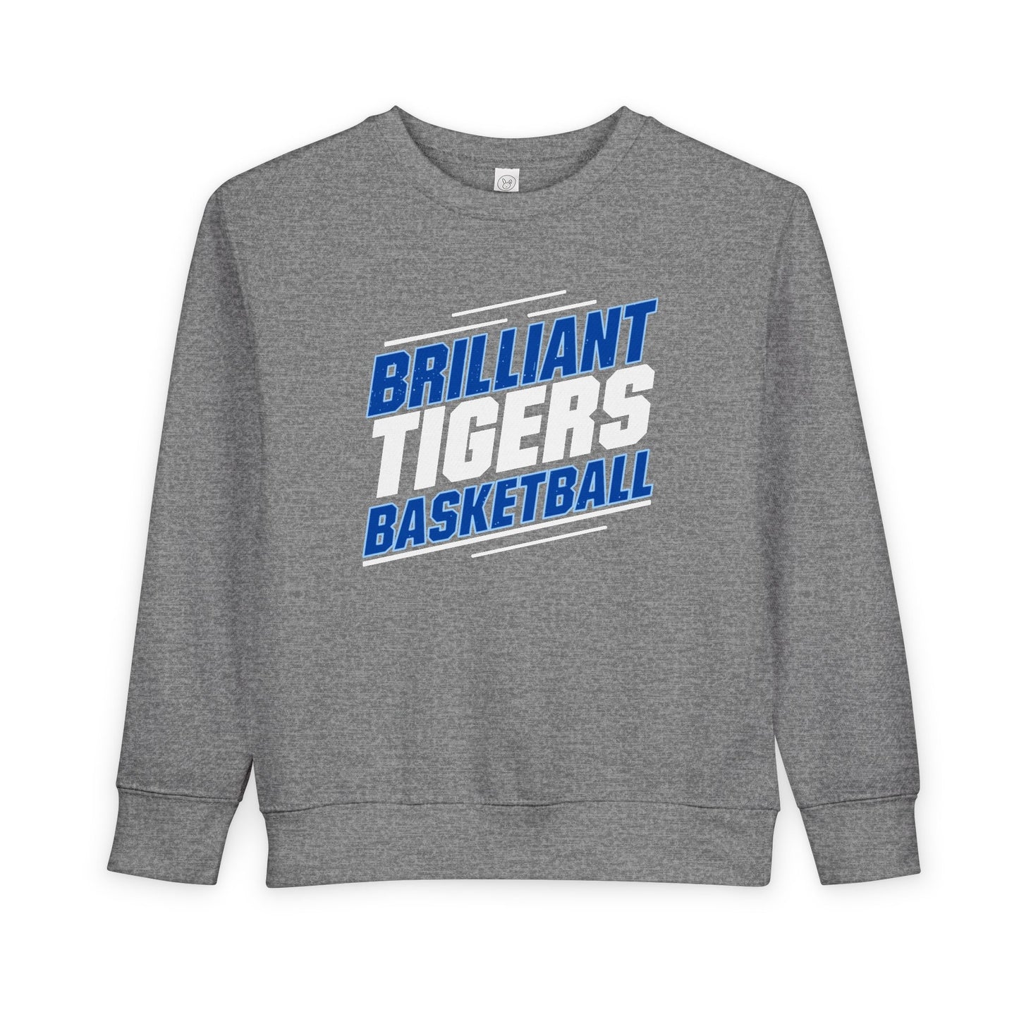 Toddler Crewneck Sweatshirt \ Brilliant Tigers Basketball \ BTBK2