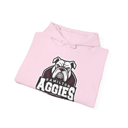 Adult Hoodie Sweatshirt \ Hamilton Aggies Football \ HAF2