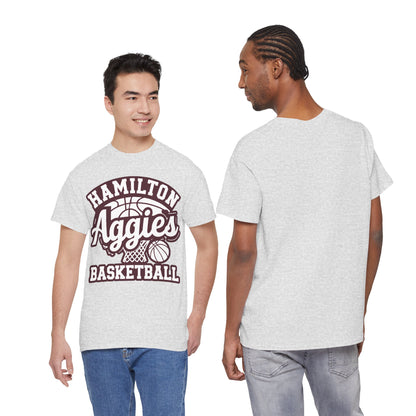 Adult Tee \ Hamilton Aggies Basketball \ HABKG1