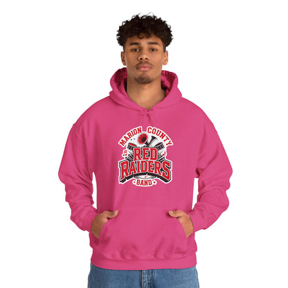 Adult Hoodie Sweatshirt \ Marion County Red Raiders Band \ MCB2