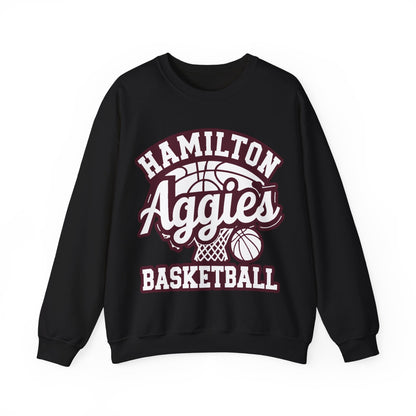 Adult Crewneck Sweatshirt \ Hamilton Aggies Basketball \ HABBG1