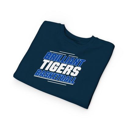 Toddler Crewneck Sweatshirt \ Brilliant Tigers Basketball \ BTBK2