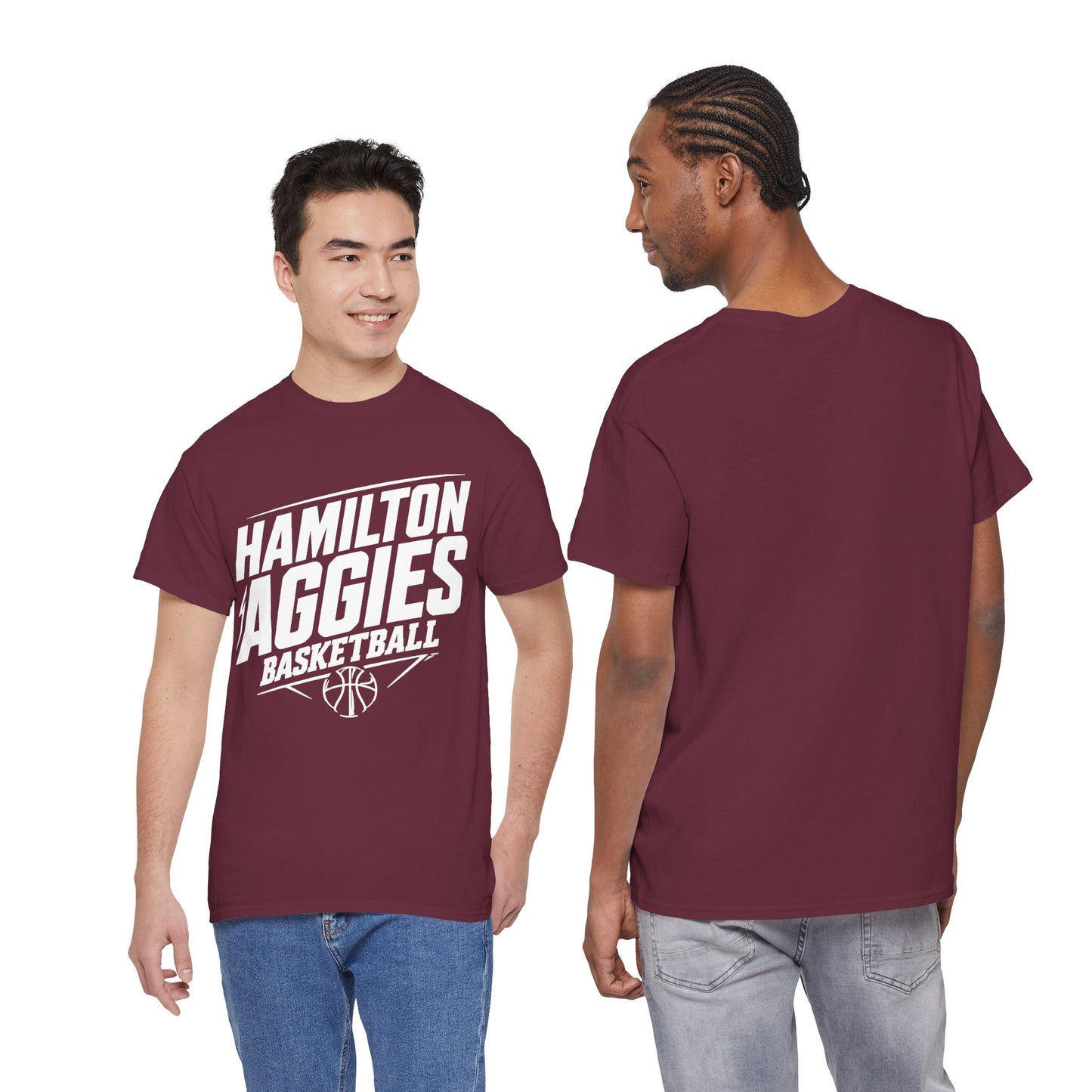 Adult Tee \ Hamilton Aggies Basketball \ HABK2