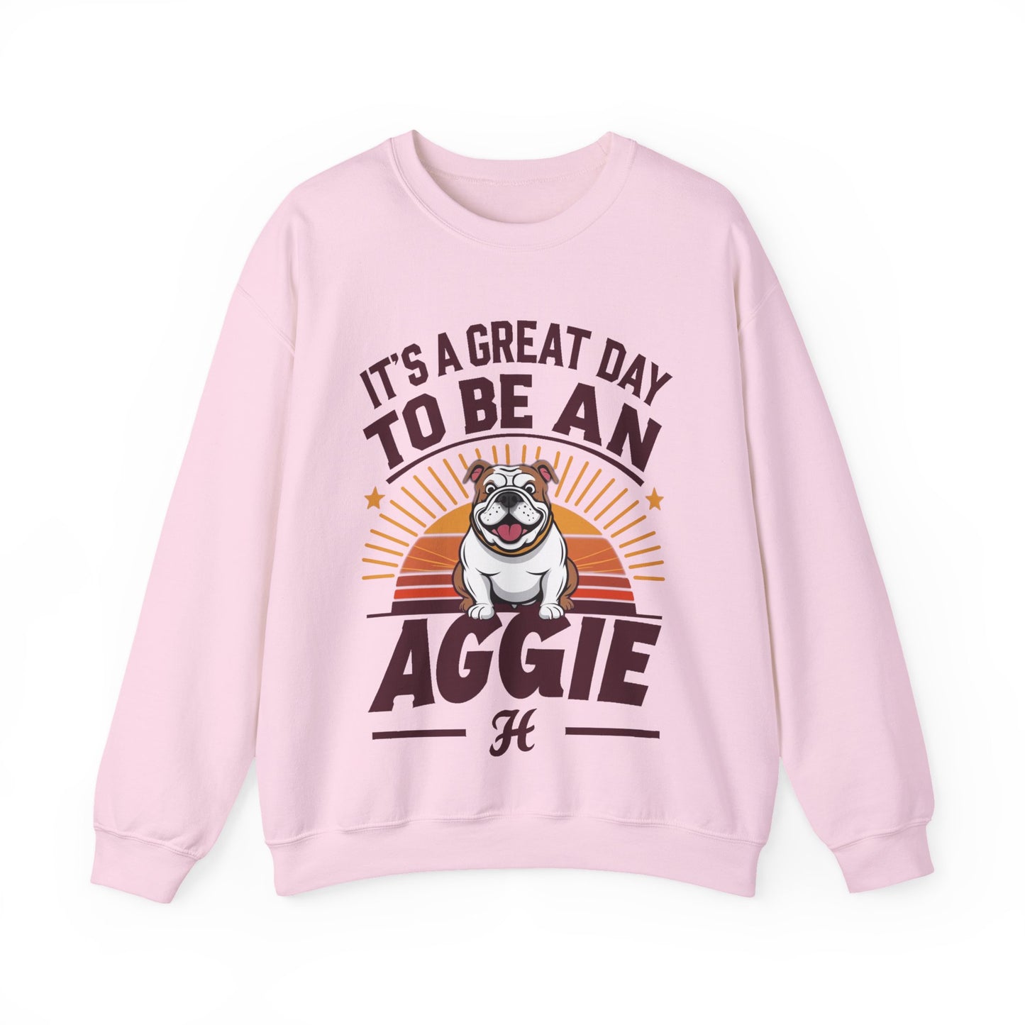 Adult Crewneck Sweatshirt \ It's a Great Day to be an Aggie! \ GDA3