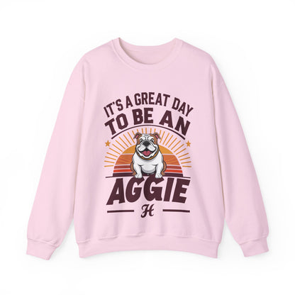 Adult Crewneck Sweatshirt \ It's a Great Day to be an Aggie! \ GDA3