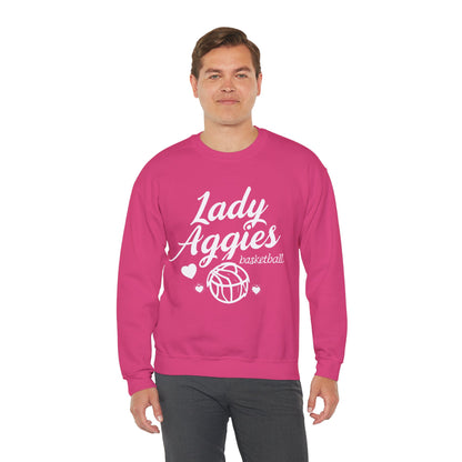 Adult Crewneck Sweatshirt \ Hamilton Aggies Basketball \ HABBG2