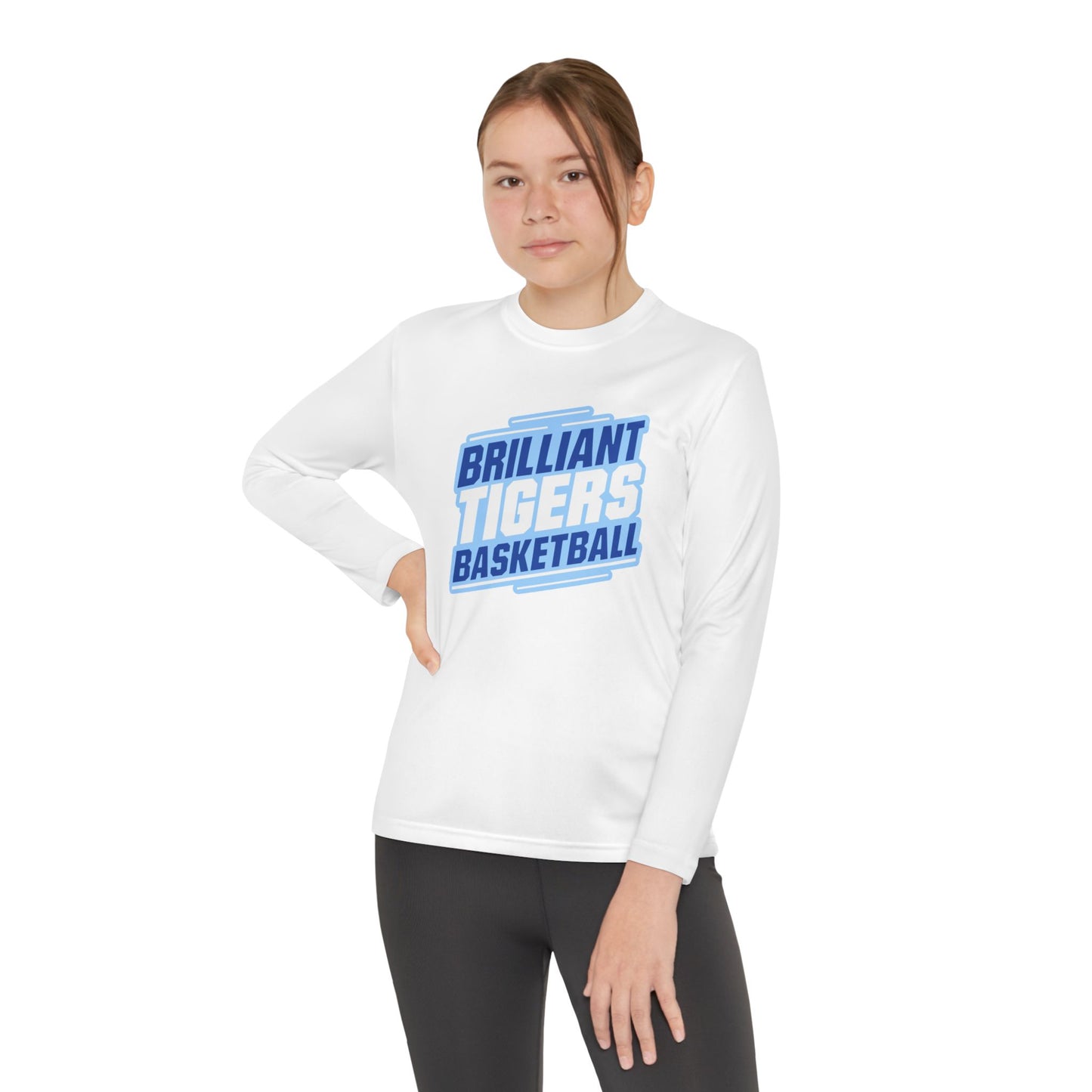 Youth Long Sleeve Tee \ Brilliant Tigers Basketball \ BTBK2