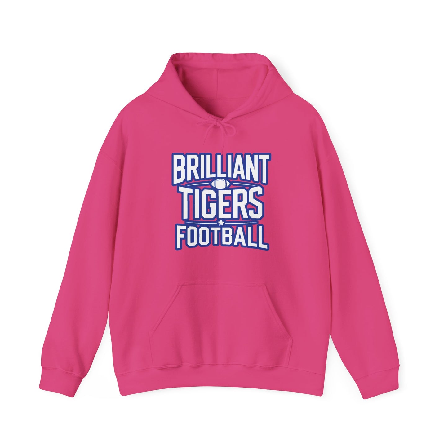 Adult Hoodie Sweatshirt \ Brilliant Tigers Football \ BTF1