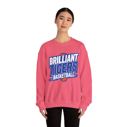 Adult Crewneck Sweatshirt \ Brilliant Tigers Basketball \ BTBK1