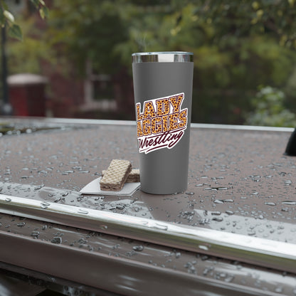 22oz Copper Insulated Tumbler \ Hamilton Aggies Wrestling \ HAWG3