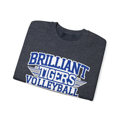 Adult Crewneck Sweatshirt \ Brilliant Tigers Volleyball \ BTV2