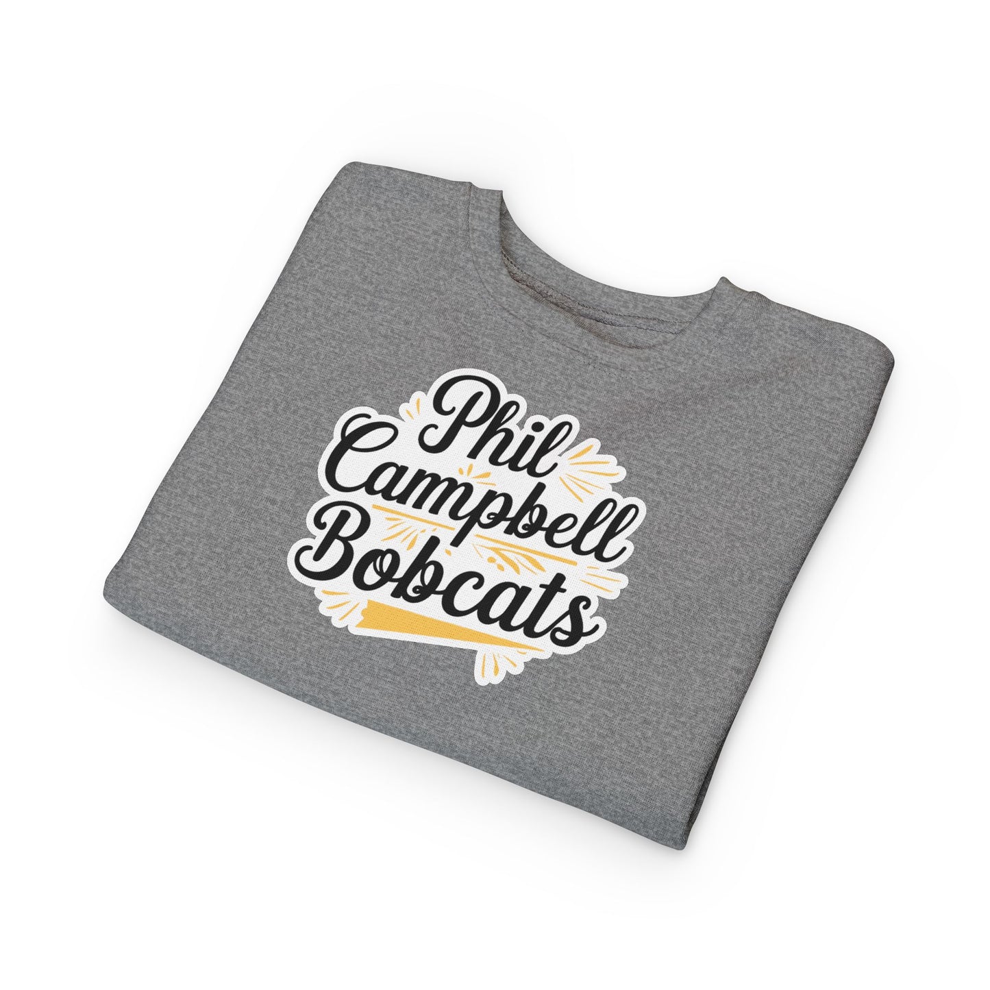 Toddler Crewneck Sweatshirt \ Phil Campbell Bobcats \ PCBG2