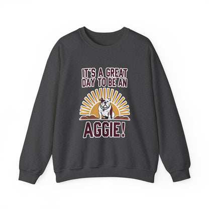 Adult Crewneck Sweatshirt \ It's a Great Day to be a Aggie! \ GDA4