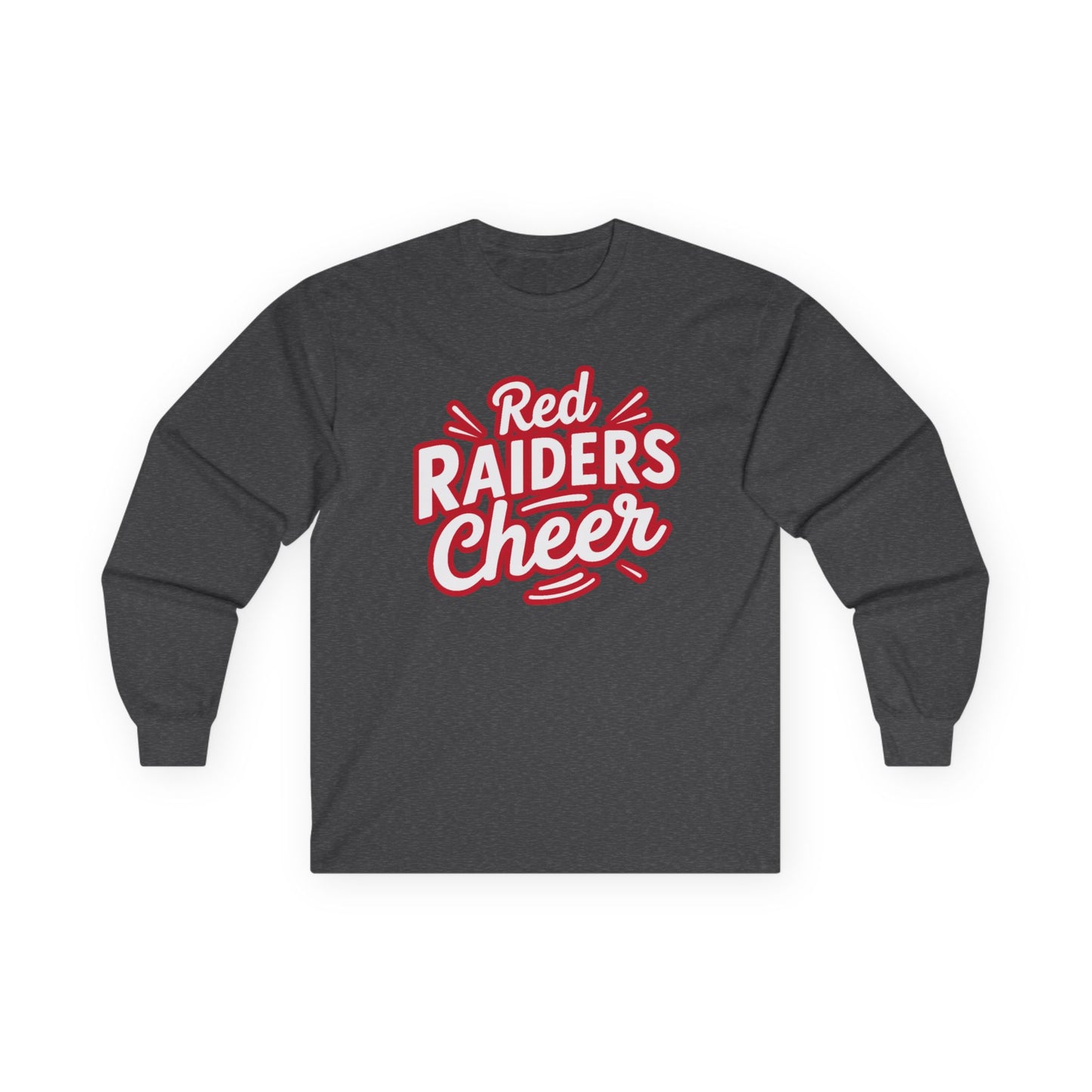 Adult Long Sleeve Tee \ Marion County Red Raiders Cheer \ MCC1