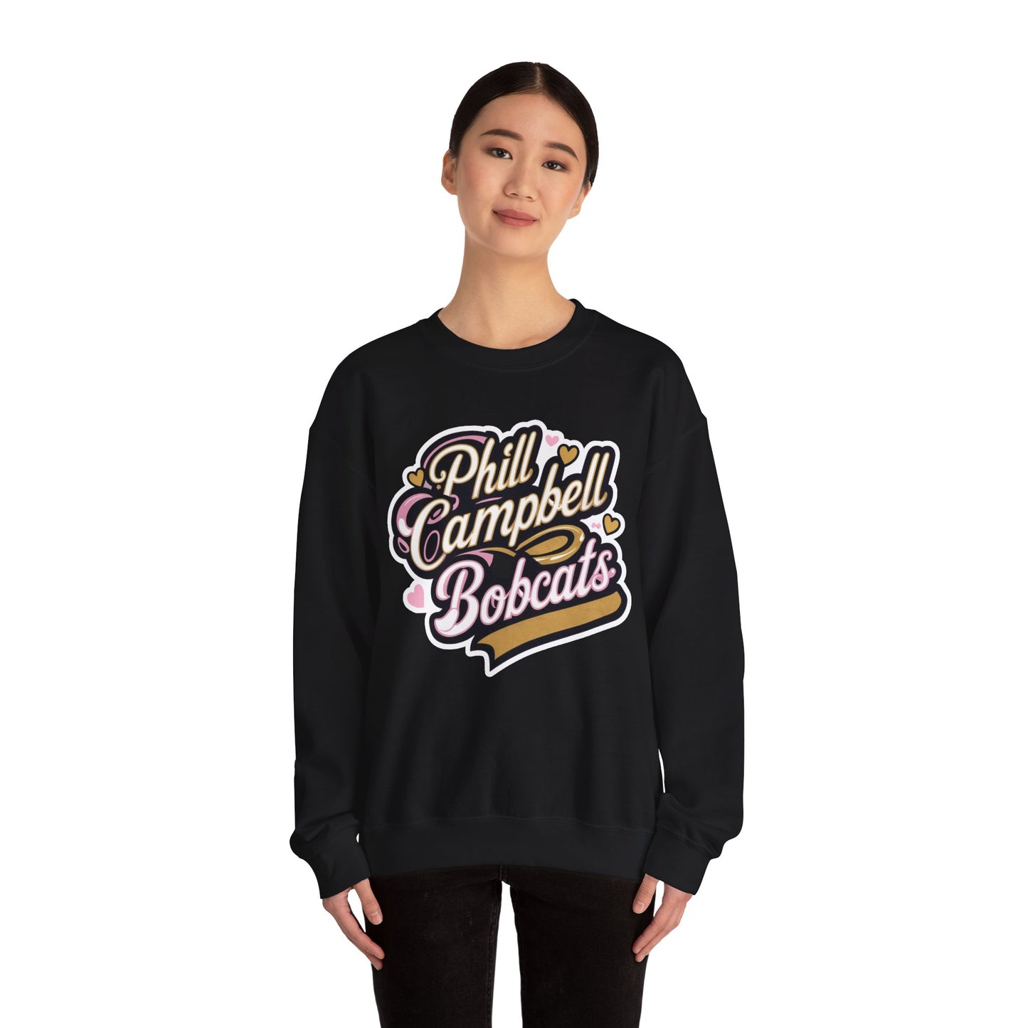 Adult Crewneck Sweatshirt \ Phill Campbell Bobcats \ PCBG1