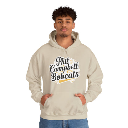 Adult Hoodie Sweatshirt \ Phil Campbell Bobcats \ PCBG2