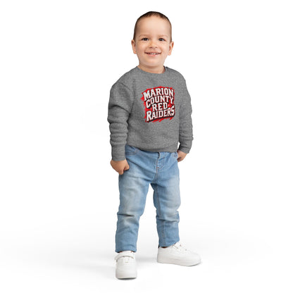Toddler Crewneck Sweatshirt \ Marion County Red Raiders \ MC1