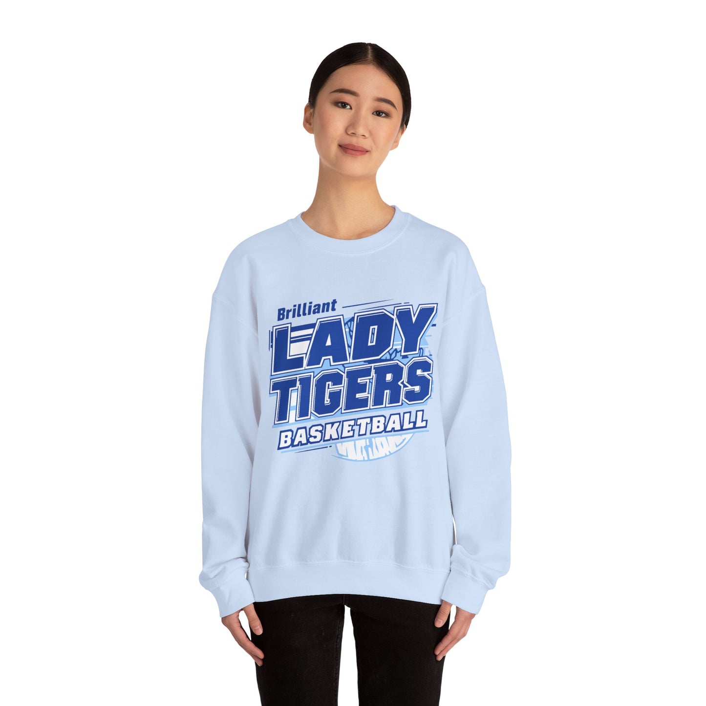 Adult Crewneck Sweatshirt \ Brilliant Tigers Basketball \ BTBKG2