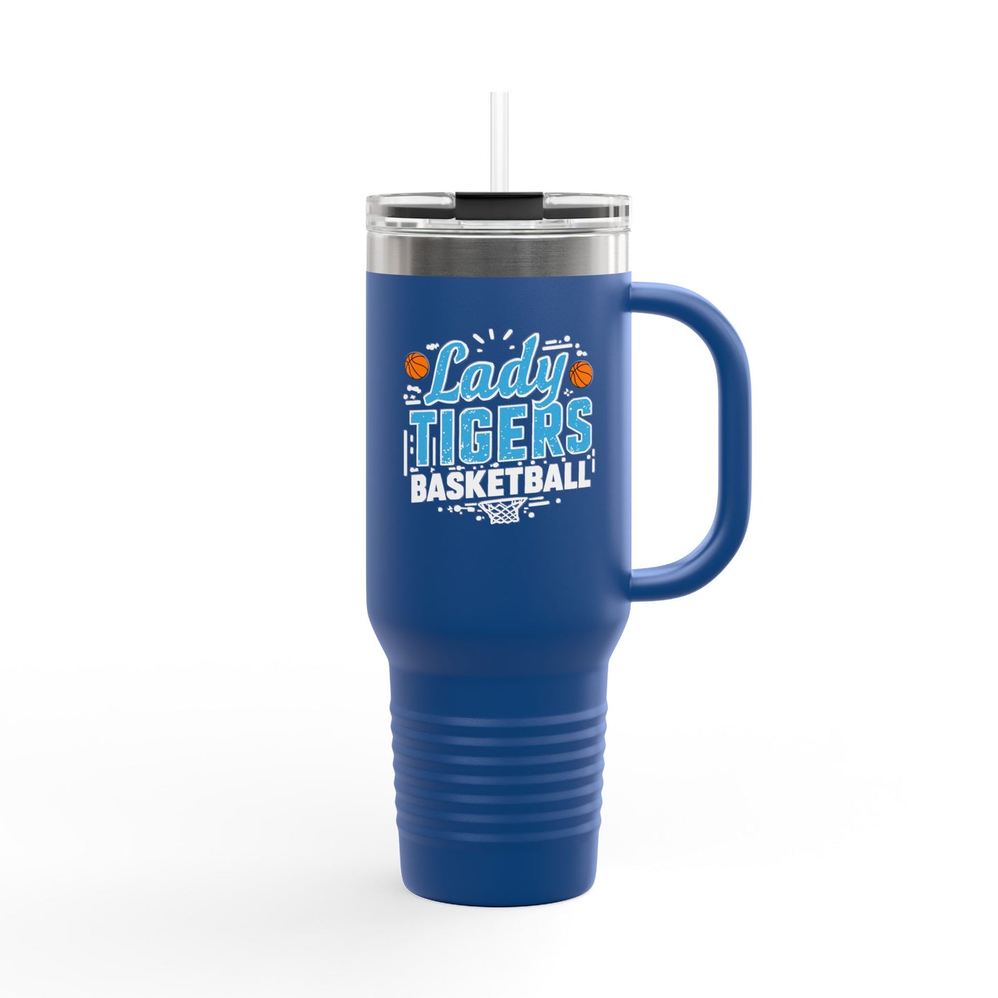 40oz Insulated Tumbler \ Brilliant Tigers Basketball \ BTBKG1