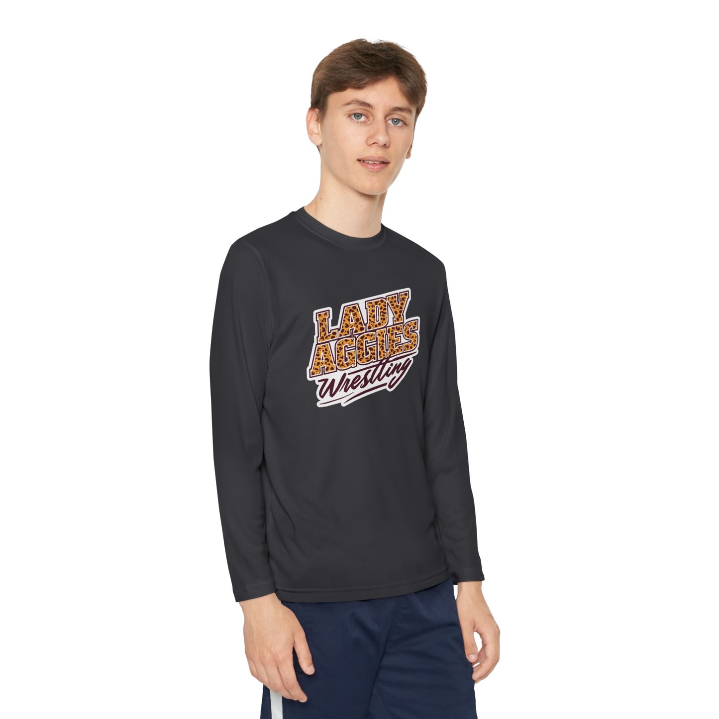Youth Long Sleeve Tee \ Hamilton Aggies Wrestling \ HAWG3