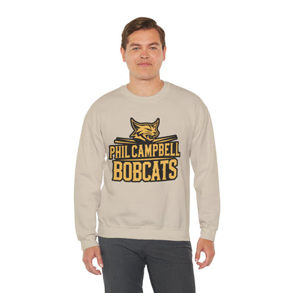 Adult Crewneck Sweatshirt \ Phil Campbell Bobcats \ PCB2