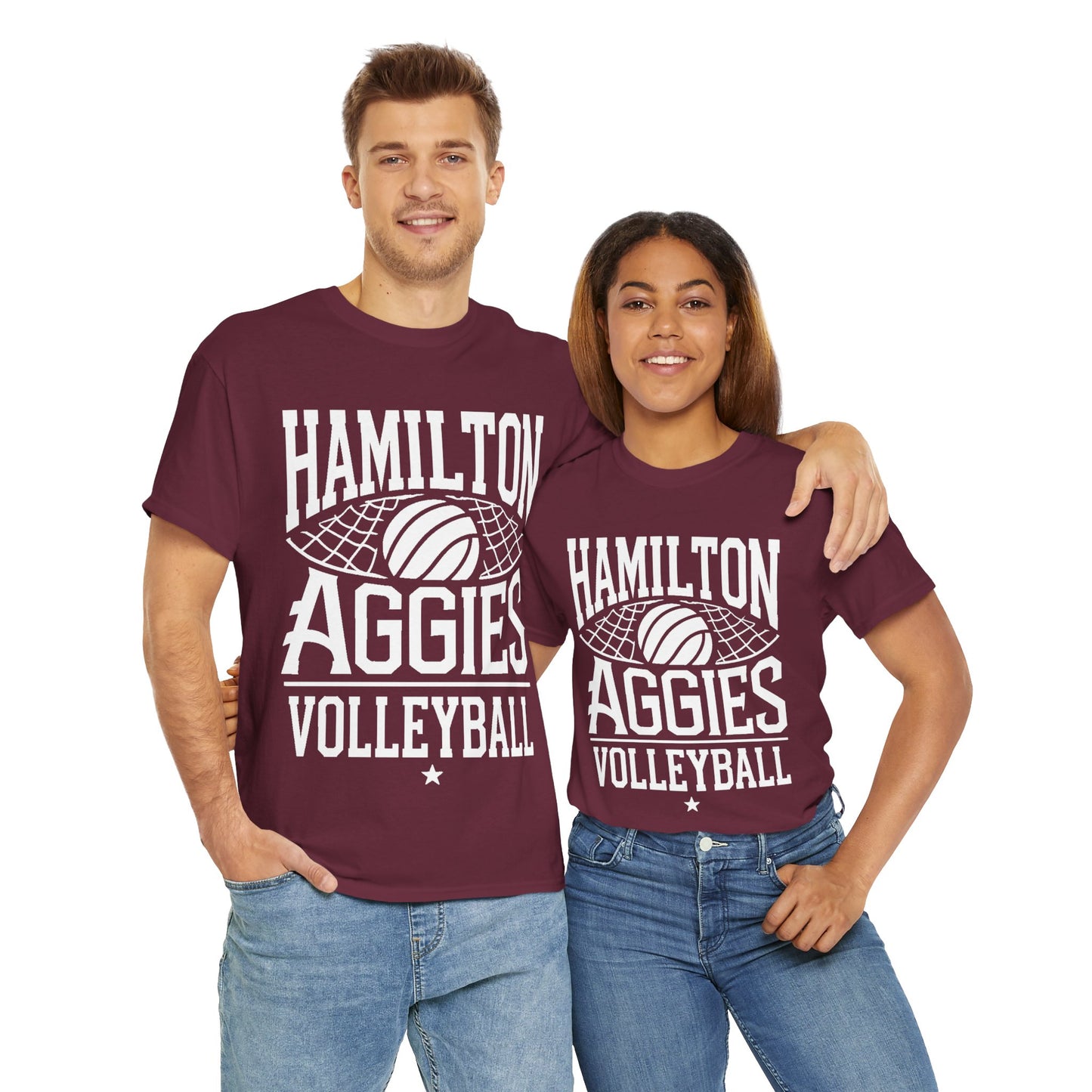 Adult Tee \ Hamilton Aggies Volleyball \ HAV2