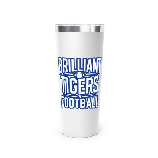 22oz Copper Insulated Tumbler \ Brilliant Tigers Football \ BTF1