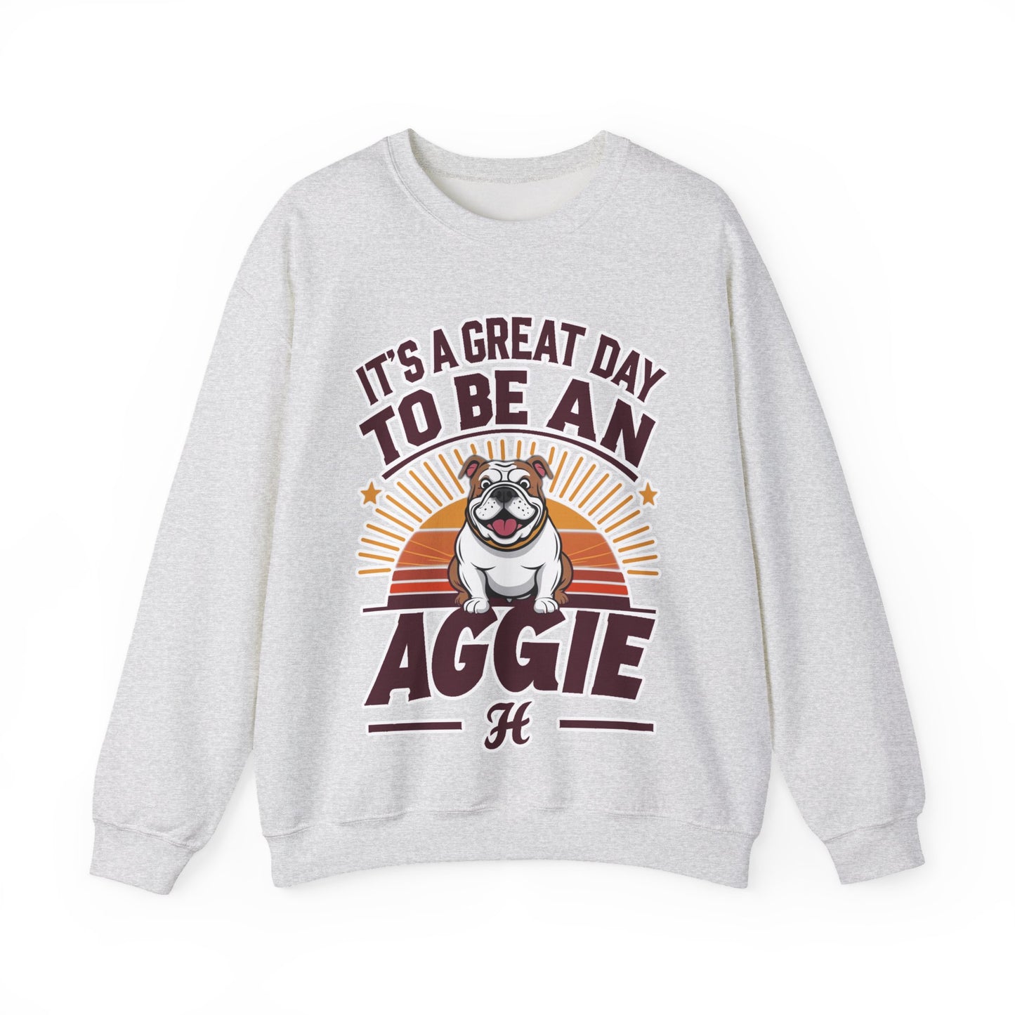Adult Crewneck Sweatshirt \ It's a Great Day to be an Aggie! \ GDA3