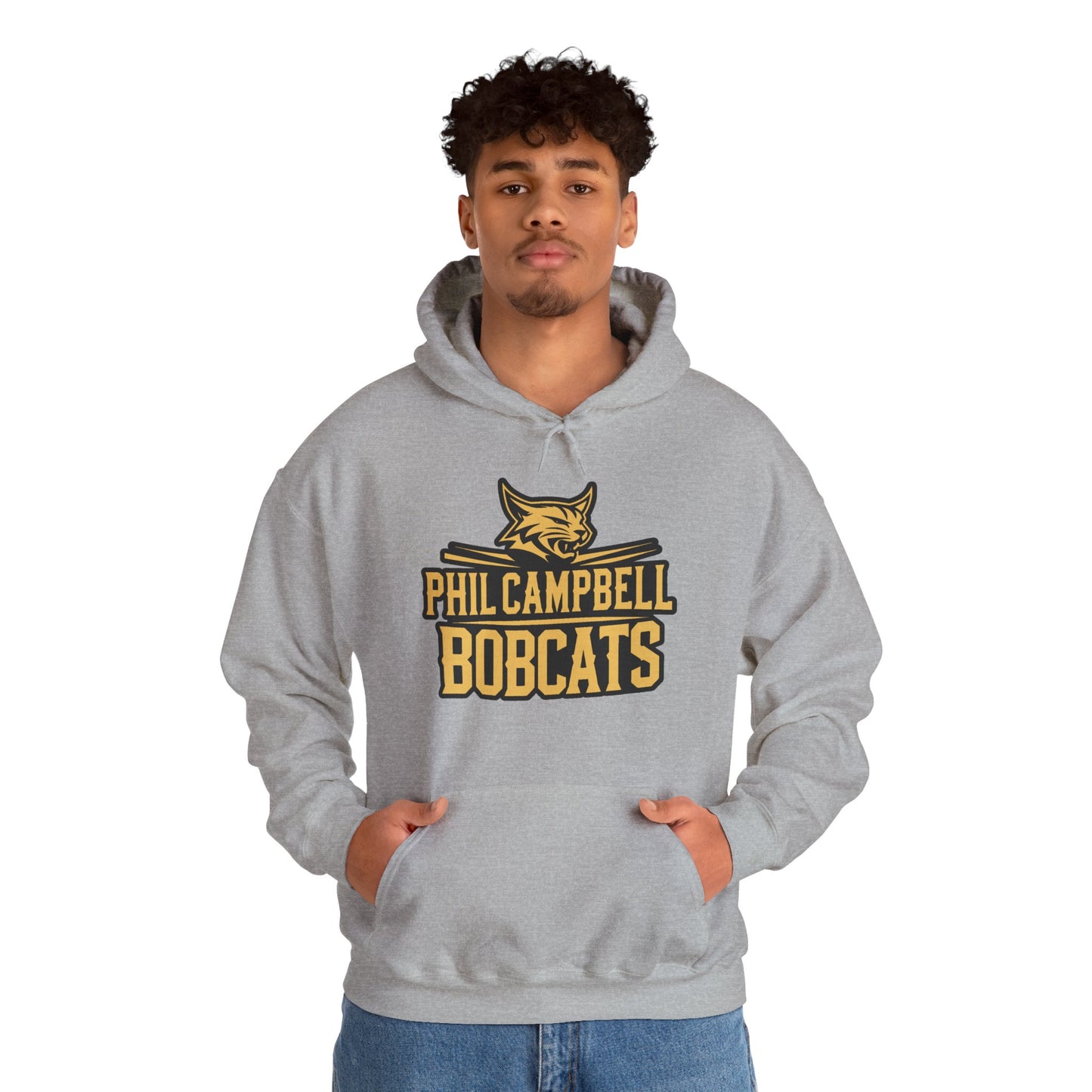 Adult Hoodie Sweatshirt \ Phil Campbell Bobcats \ PCB2