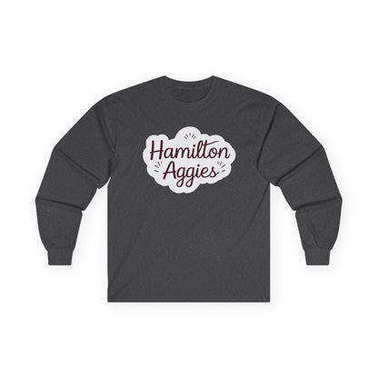 Adult Long Sleeve Tee \ Hamilton Aggies \ HAG1
