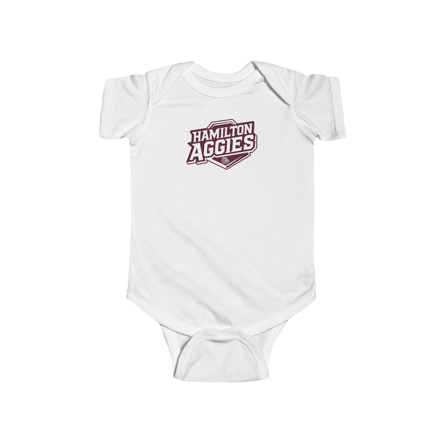 Short Sleeve Baby Bodysuit \ Hamilton Aggies \ HA1