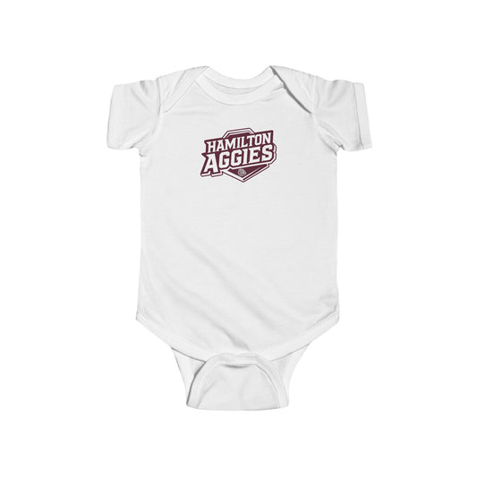 Short Sleeve Baby Bodysuit \ Hamilton Aggies \ HA1