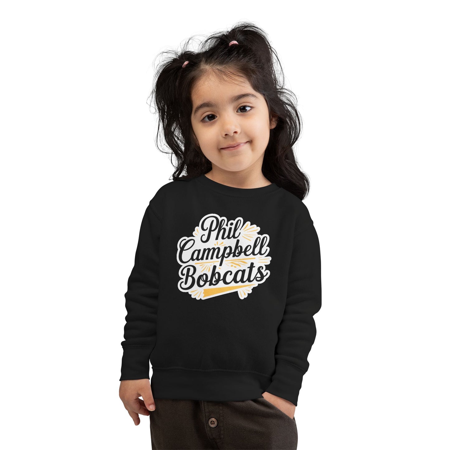 Toddler Crewneck Sweatshirt \ Phil Campbell Bobcats \ PCBG2
