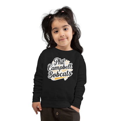 Toddler Crewneck Sweatshirt \ Phil Campbell Bobcats \ PCBG2