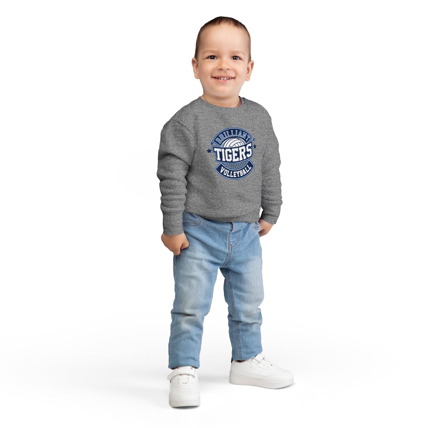 Toddler Hoodie Sweatshirt \ Brilliant Tigers Volleyball \ BTV1