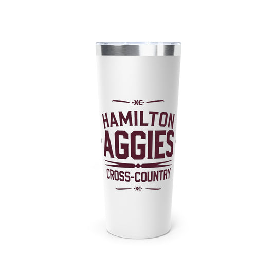 22oz Copper Insulated Tumbler \ Hamilton Aggies Cross-Country \ HCC1