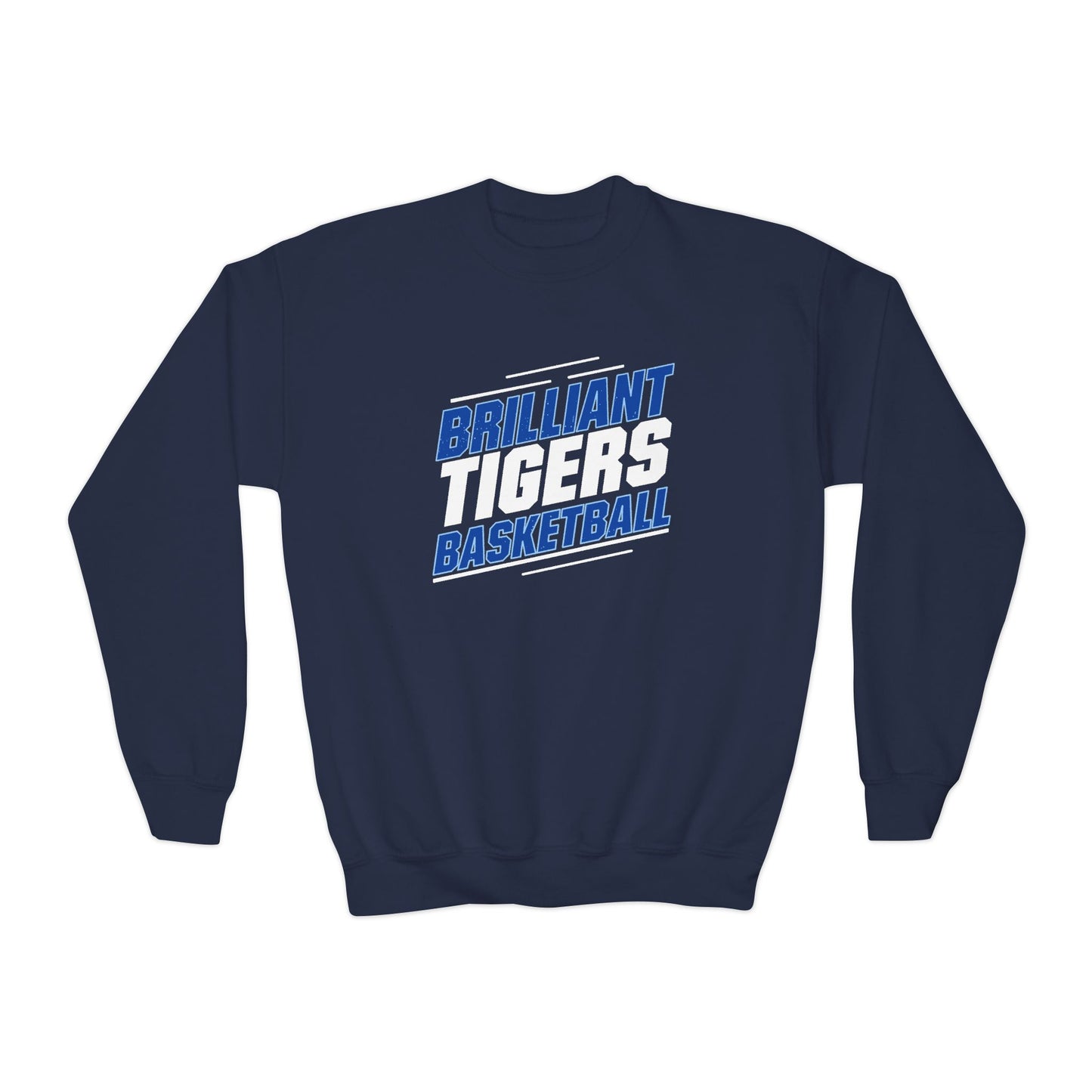 Youth Crewneck Sweatshirt \ Brilliant Tigers Basketball \ BTBK2