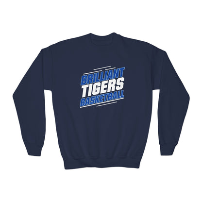 Youth Crewneck Sweatshirt \ Brilliant Tigers Basketball \ BTBK2