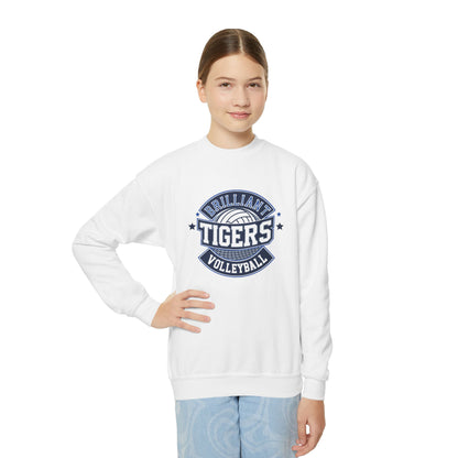 Youth Crewneck Sweatshirt \ Brilliant Tigers Volleyball \ BTV1