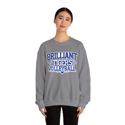 Adult Crewneck Sweatshirt \ Brilliant Tigers Volleyball \ BTV2